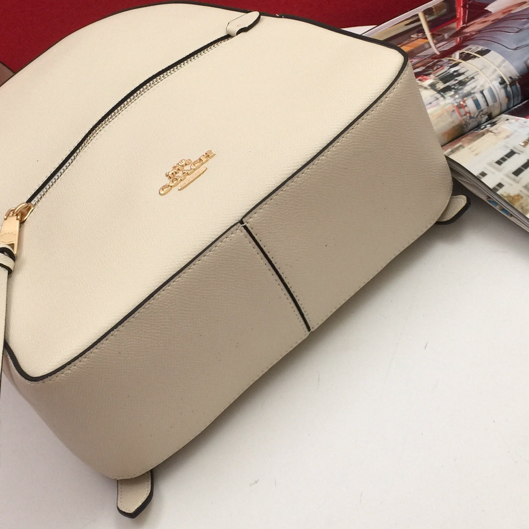 European and American trendy new vintage color blocked backpack for women, large capacity genuine leather high-end Charlie travel bag