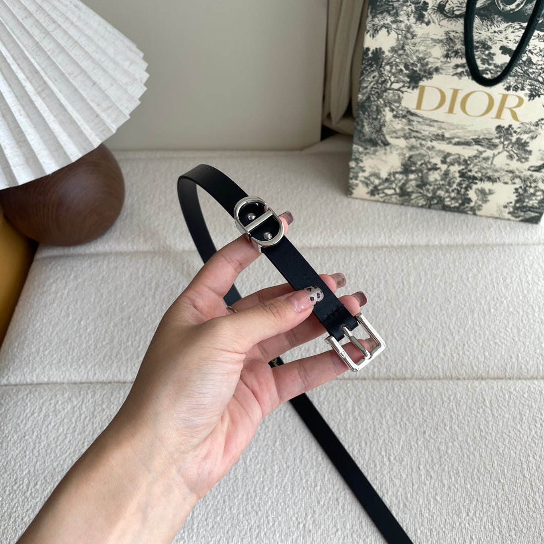 New luxury brand1:1 women's Lucky 15mm leather fashionable casual belt+original gift