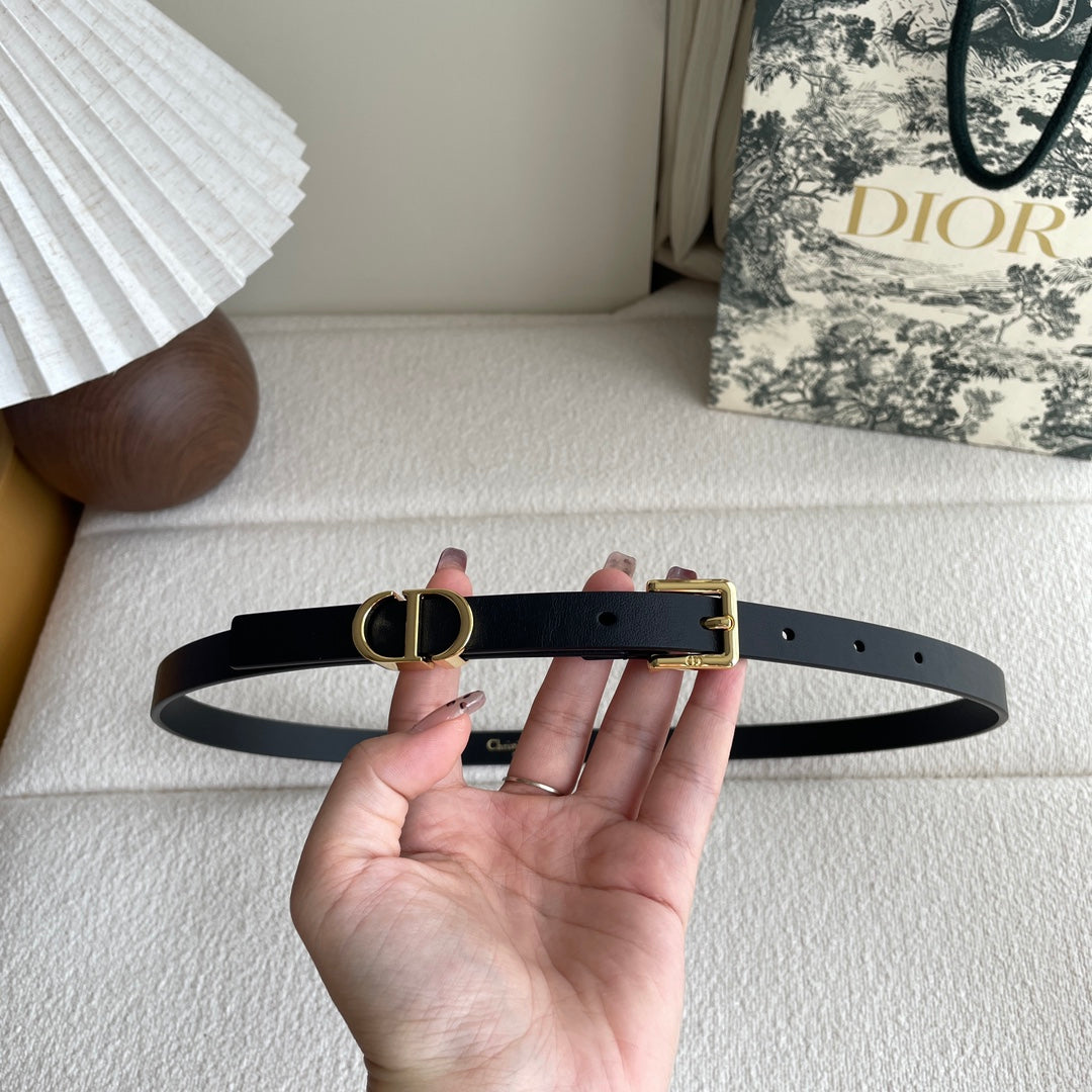 New luxury brand1:1 women's Lucky 15mm leather fashionable casual belt+original gift