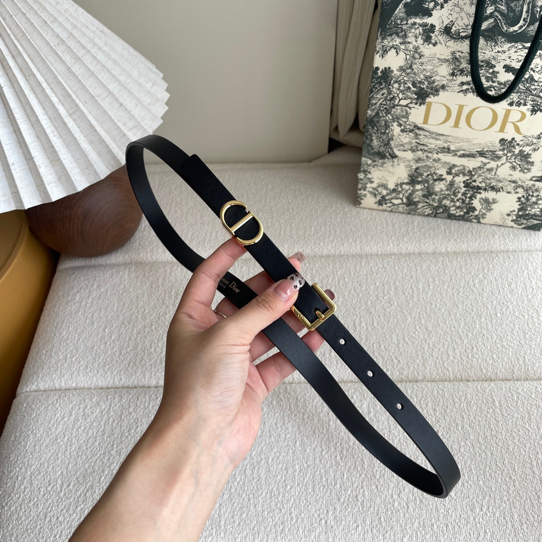 New luxury brand1:1 women's Lucky 15mm leather fashionable casual belt+original gift