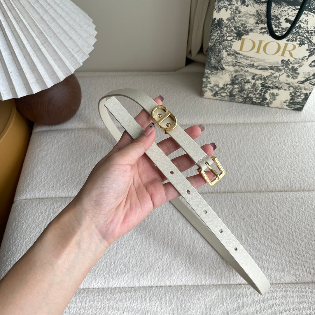 New luxury brand1:1 women's Lucky 15mm leather fashionable casual belt+original gift
