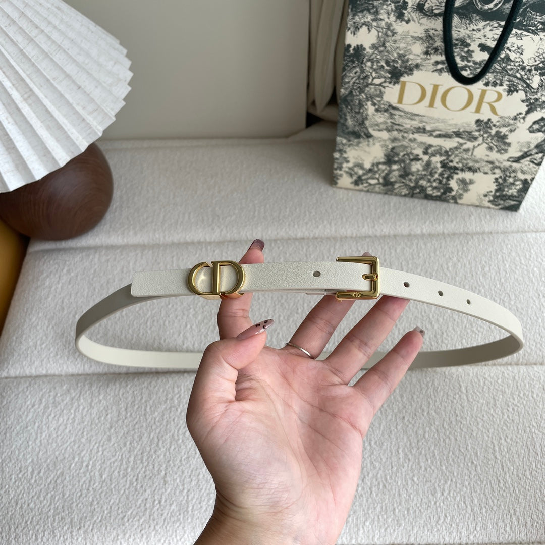 New luxury brand1:1 women's Lucky 15mm leather fashionable casual belt+original gift