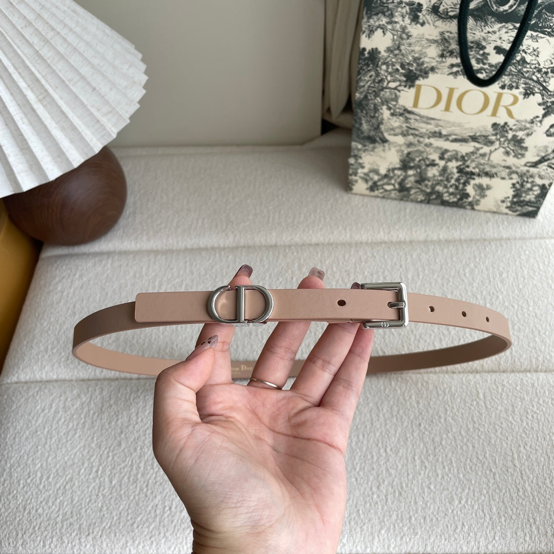 New luxury brand1:1 women's Lucky 15mm leather fashionable casual belt+original gift