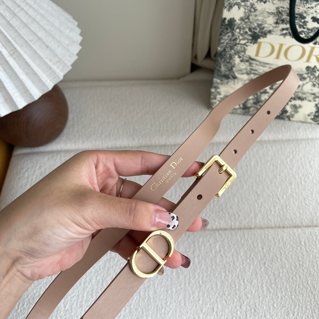 New luxury brand1:1 women's Lucky 15mm leather fashionable casual belt+original gift