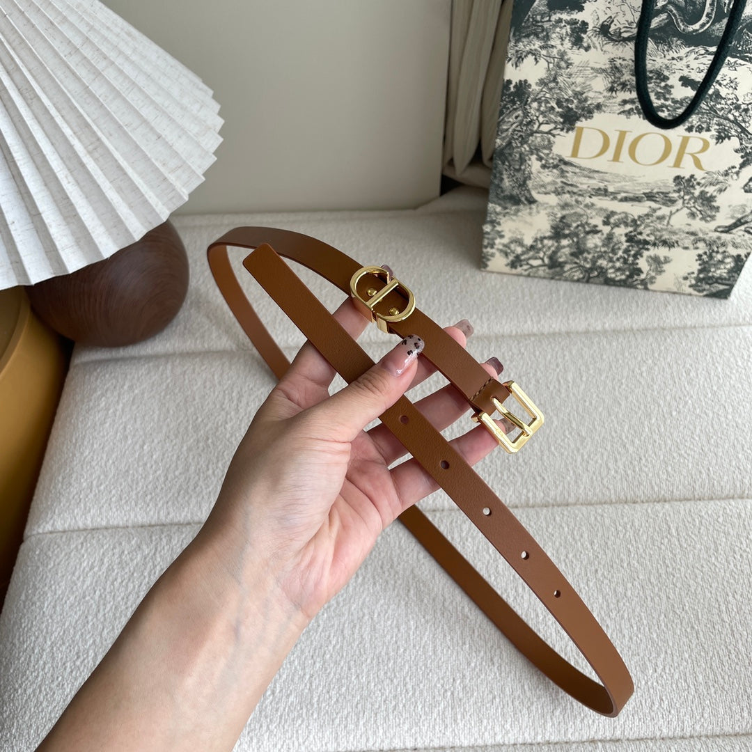 New luxury brand1:1 women's Lucky 15mm leather fashionable casual belt+original gift