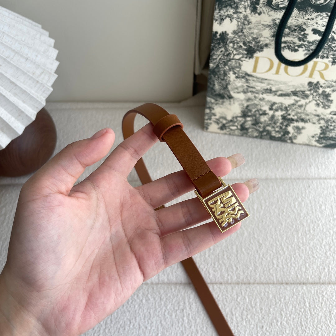 New leather waist cinching slim belt paired with dress, versatile decorative belt, women's cowhide, high-end feel