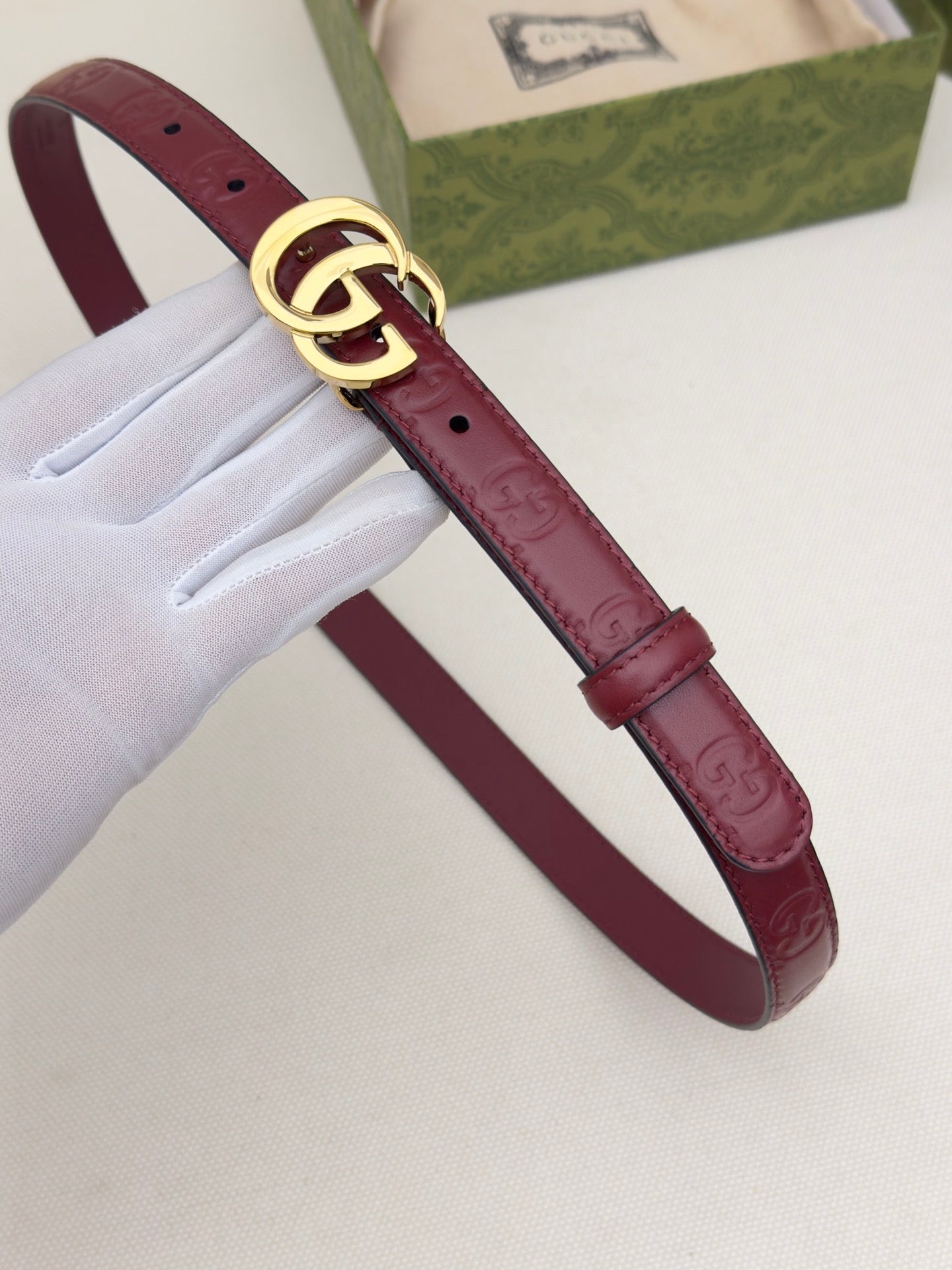 New interlocking double G buckle 15mm waist belt, fashionable and versatile decoration, wide shorts skirt, high-end feeling, paired with jeans waist belt
