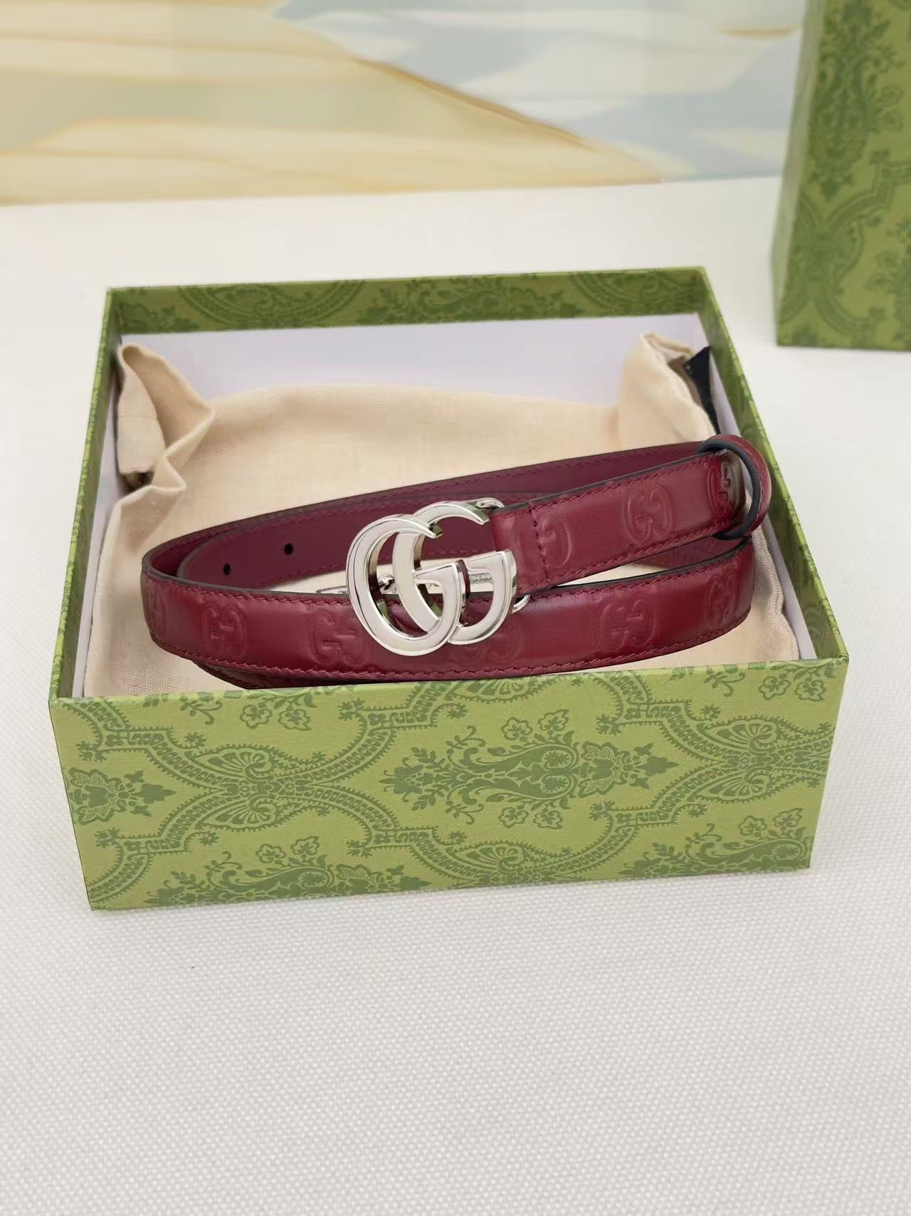 New interlocking double G buckle 15mm waist belt, fashionable and versatile decoration, wide shorts skirt, high-end feeling, paired with jeans waist belt