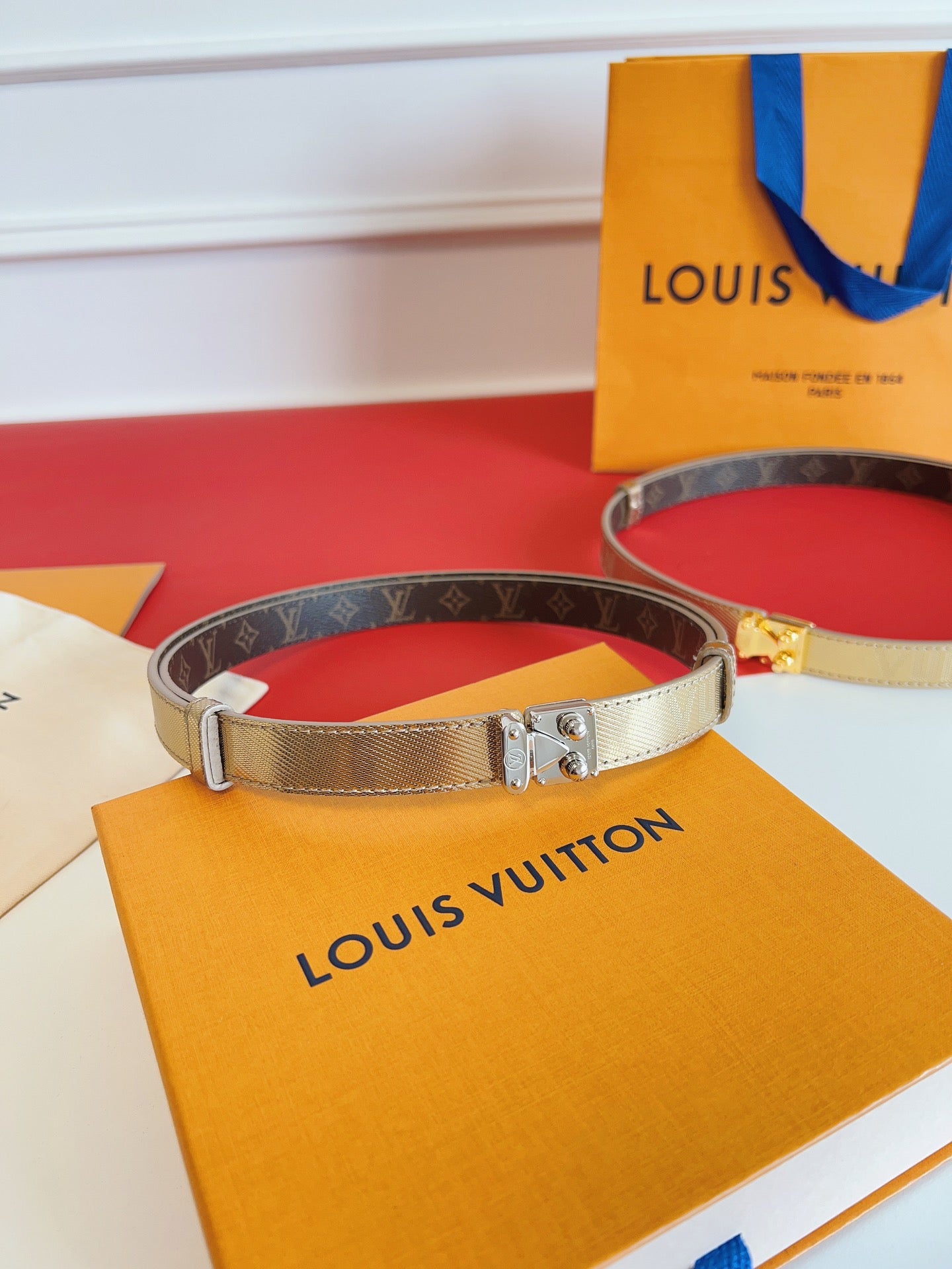 New women's double-sided waist belt lock 20mm