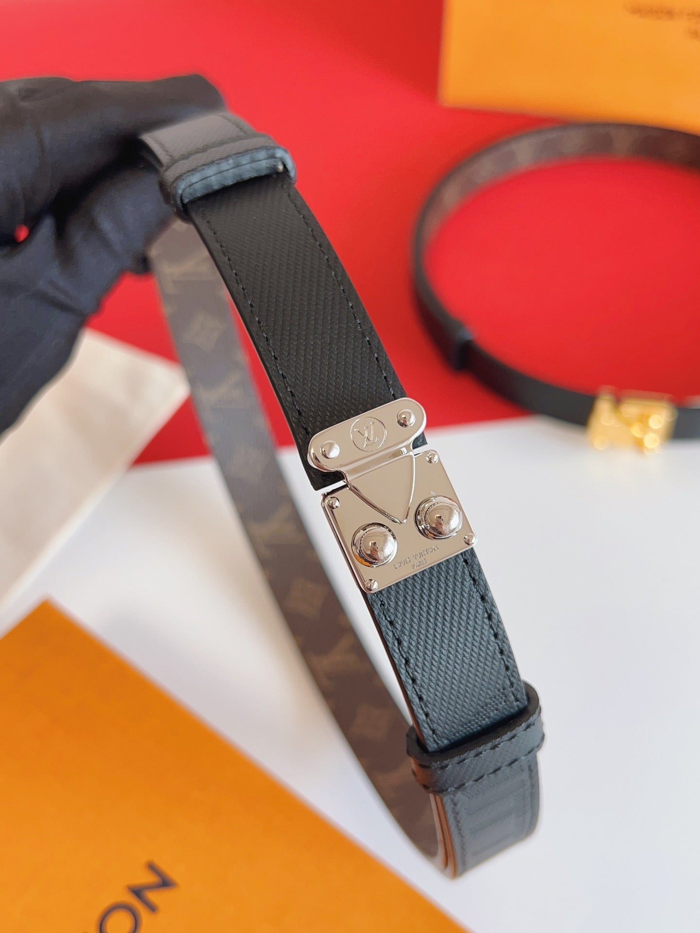New women's double-sided waist belt lock 20mm