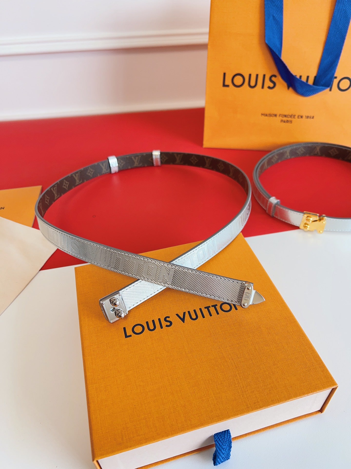 New women's double-sided waist belt lock 20mm