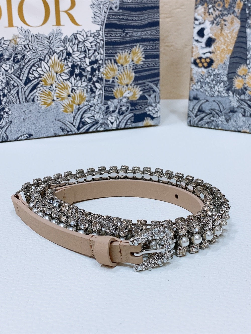 New Women's Leather Shining Crystal Belt 10MM