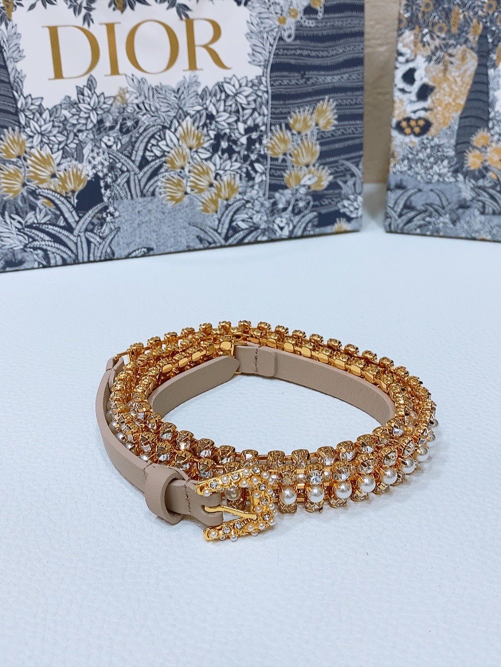 New Women's Leather Shining Crystal Belt 10MM
