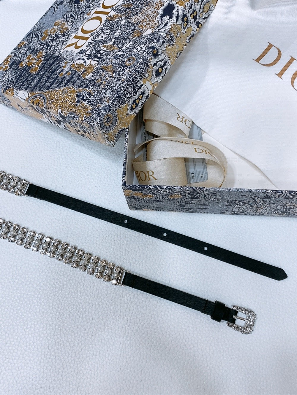 New Women's Leather Shining Crystal Belt 10MM