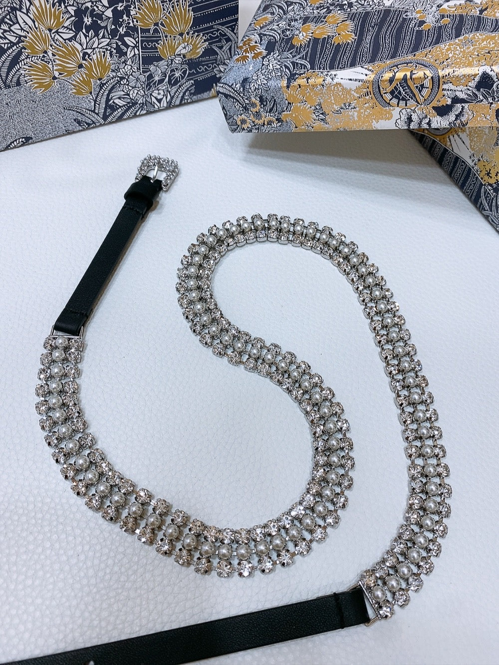New Women's Leather Shining Crystal Belt 10MM