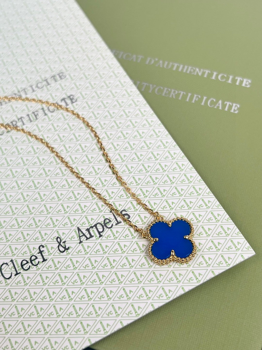 New Fashion Trends Classic Single Flower Clover 18K Gold Women's Necklace