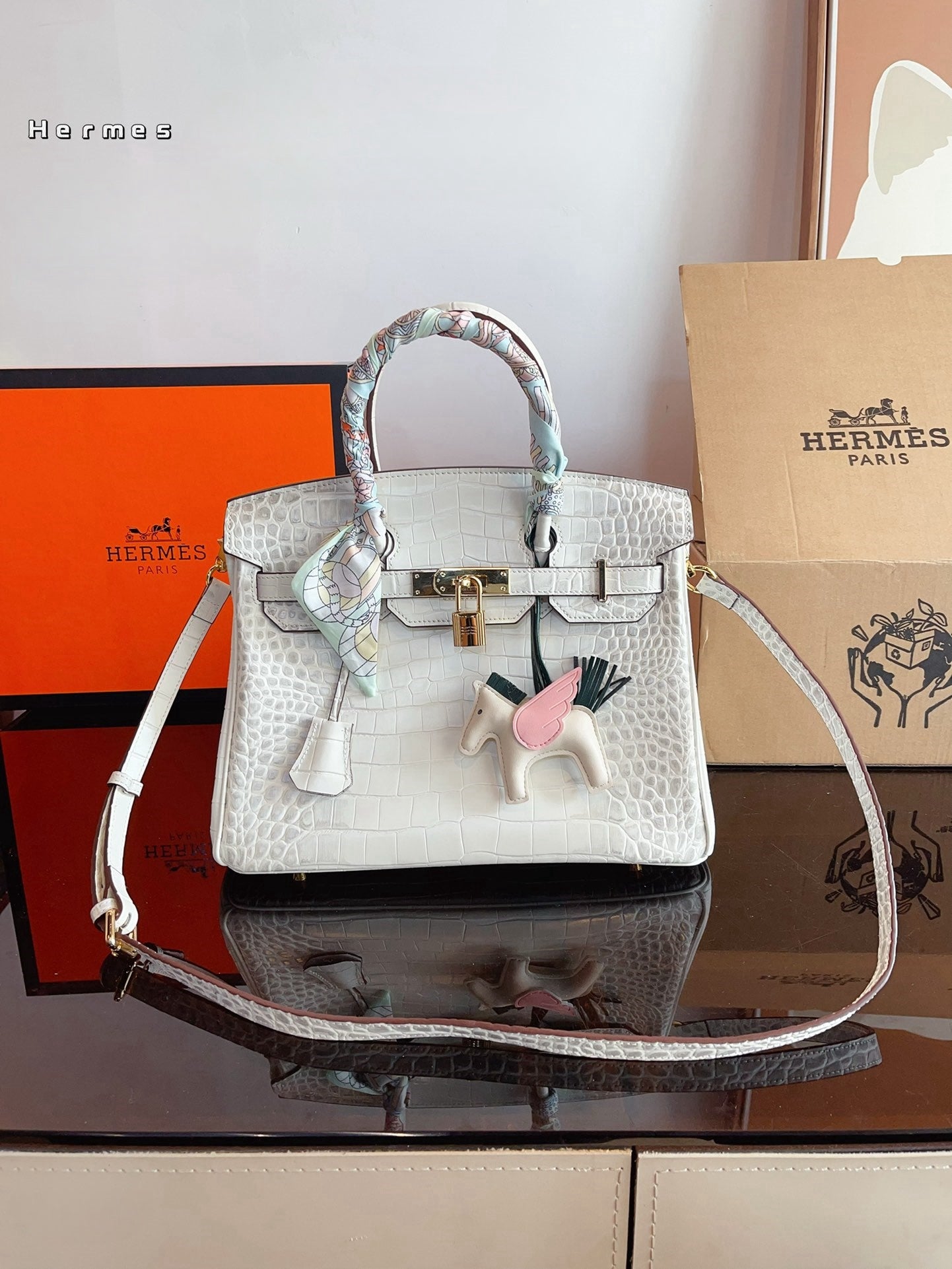 luxury fashion birkin Vert fonce women's handbag