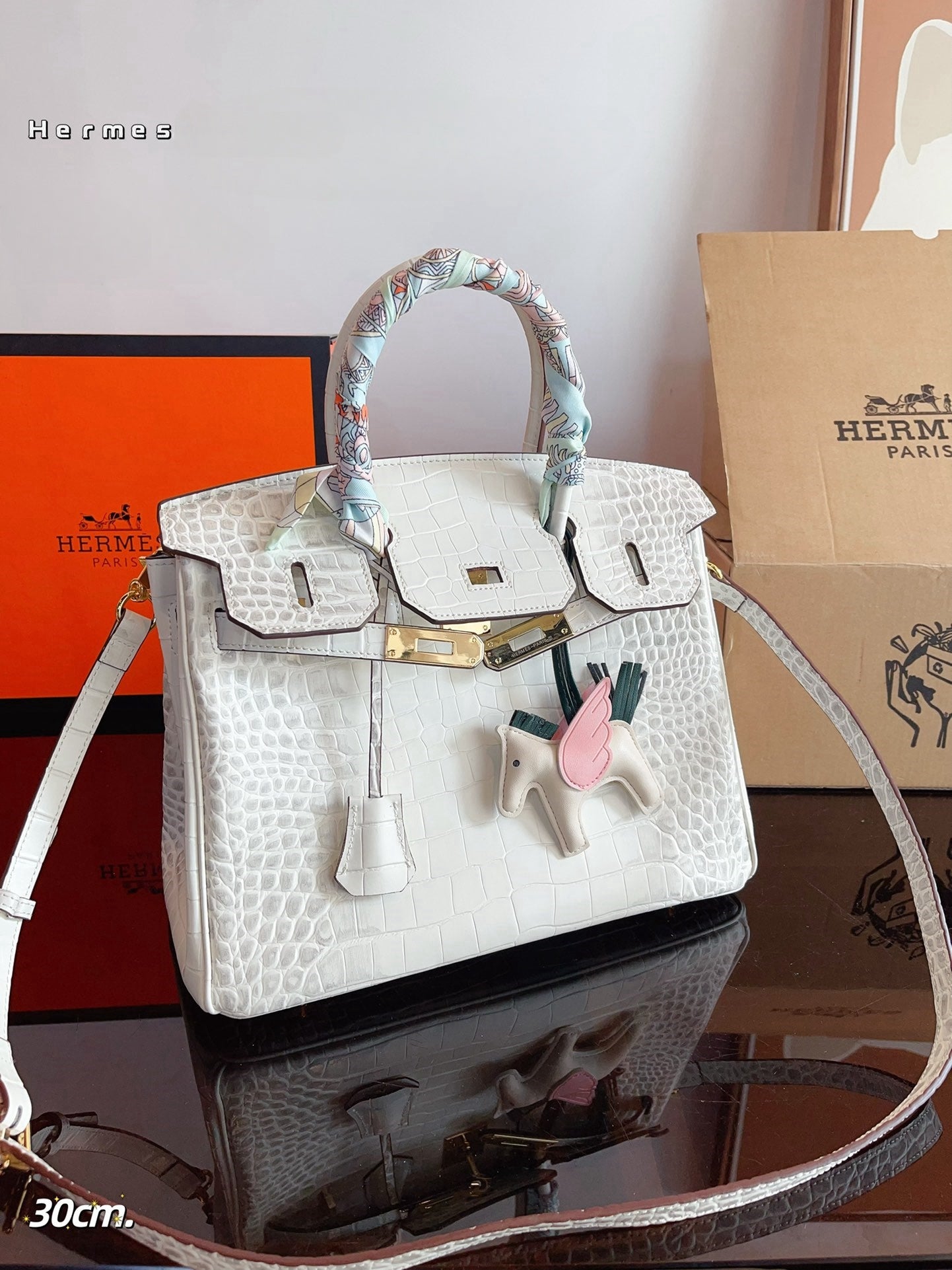 luxury fashion birkin Vert fonce women's handbag