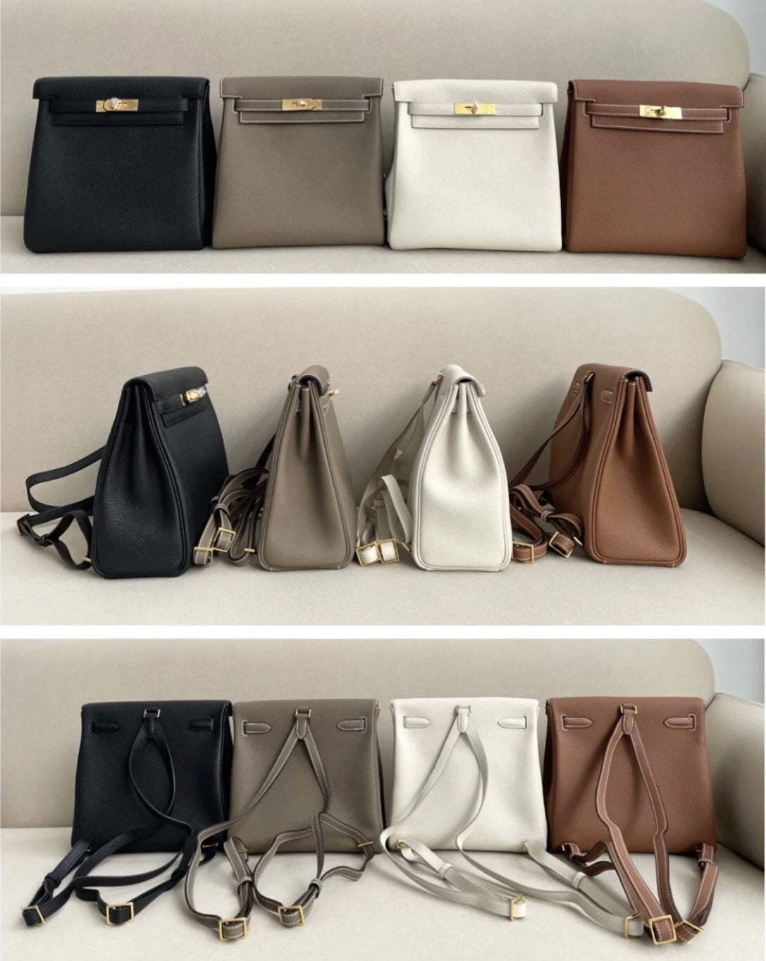 New luxury fashion Kelly Ado Pocket Backpack