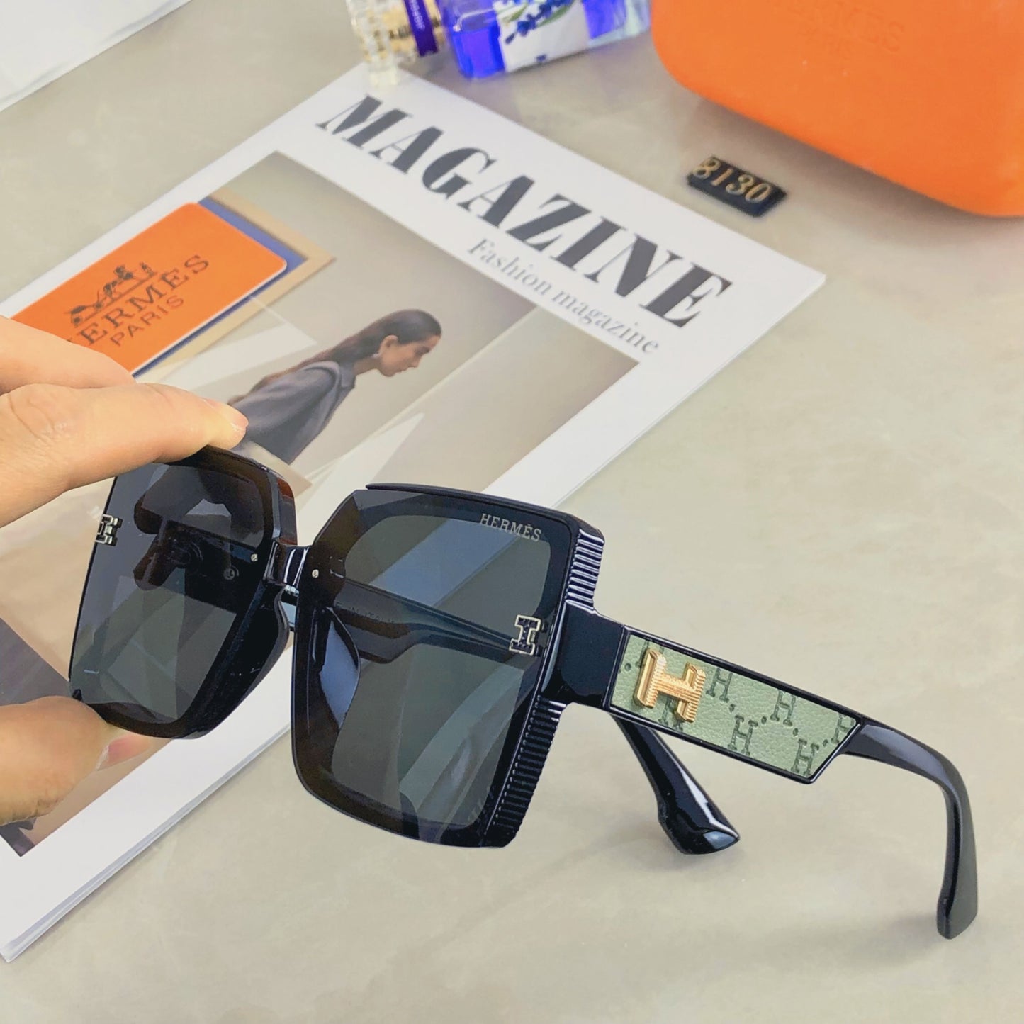 New Fashion, Light Luxury, Versatile, and High end  Box UV resistant Sunglasses