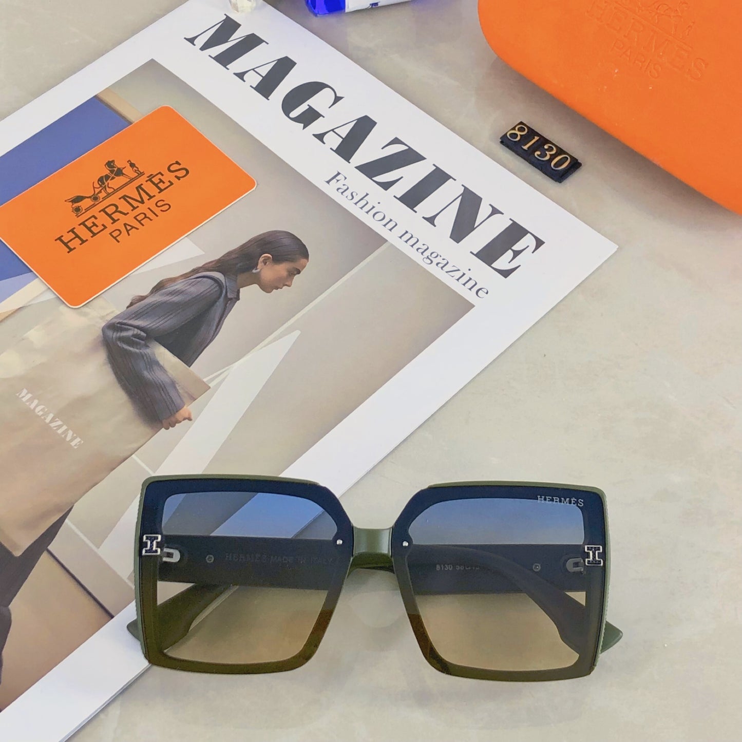 New Fashion, Light Luxury, Versatile, and High end  Box UV resistant Sunglasses