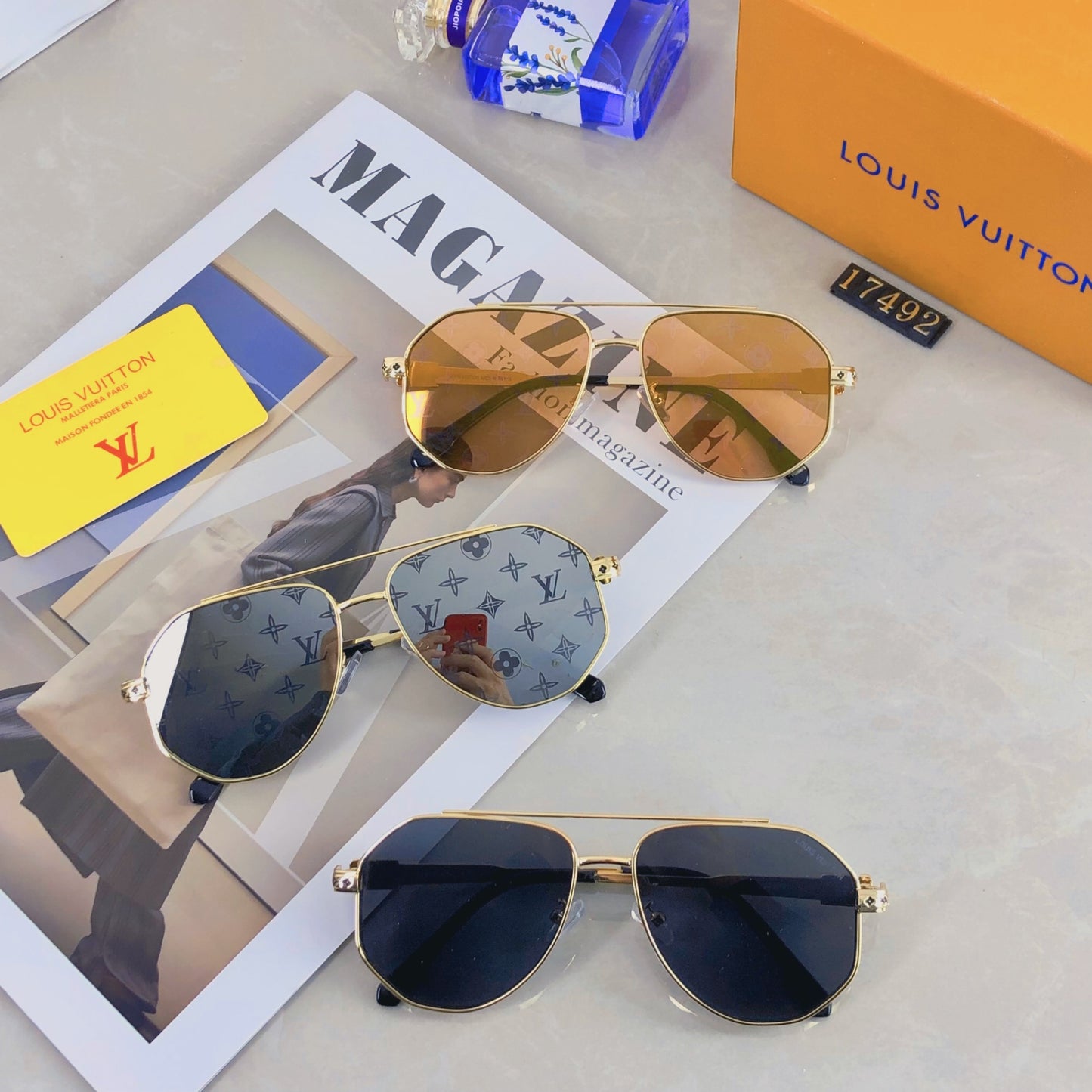 New  Large Frame Sunglasses with Double Beam UV Protection, Fashionable and Versatile for Men and Women, Outdoor Sunglasses with Eye Protection
