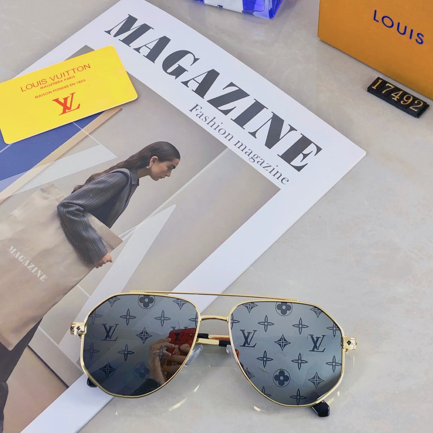 New  Large Frame Sunglasses with Double Beam UV Protection, Fashionable and Versatile for Men and Women, Outdoor Sunglasses with Eye Protection