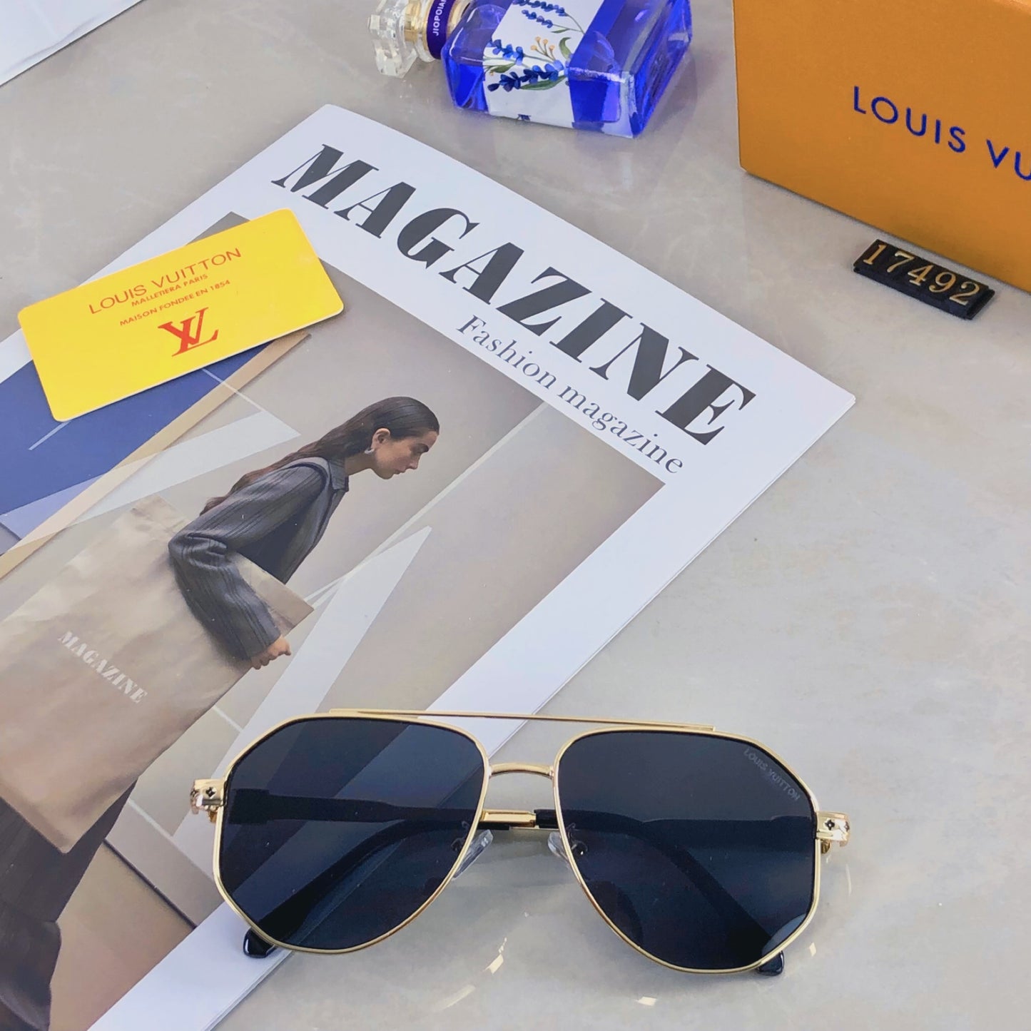 New  Large Frame Sunglasses with Double Beam UV Protection, Fashionable and Versatile for Men and Women, Outdoor Sunglasses with Eye Protection