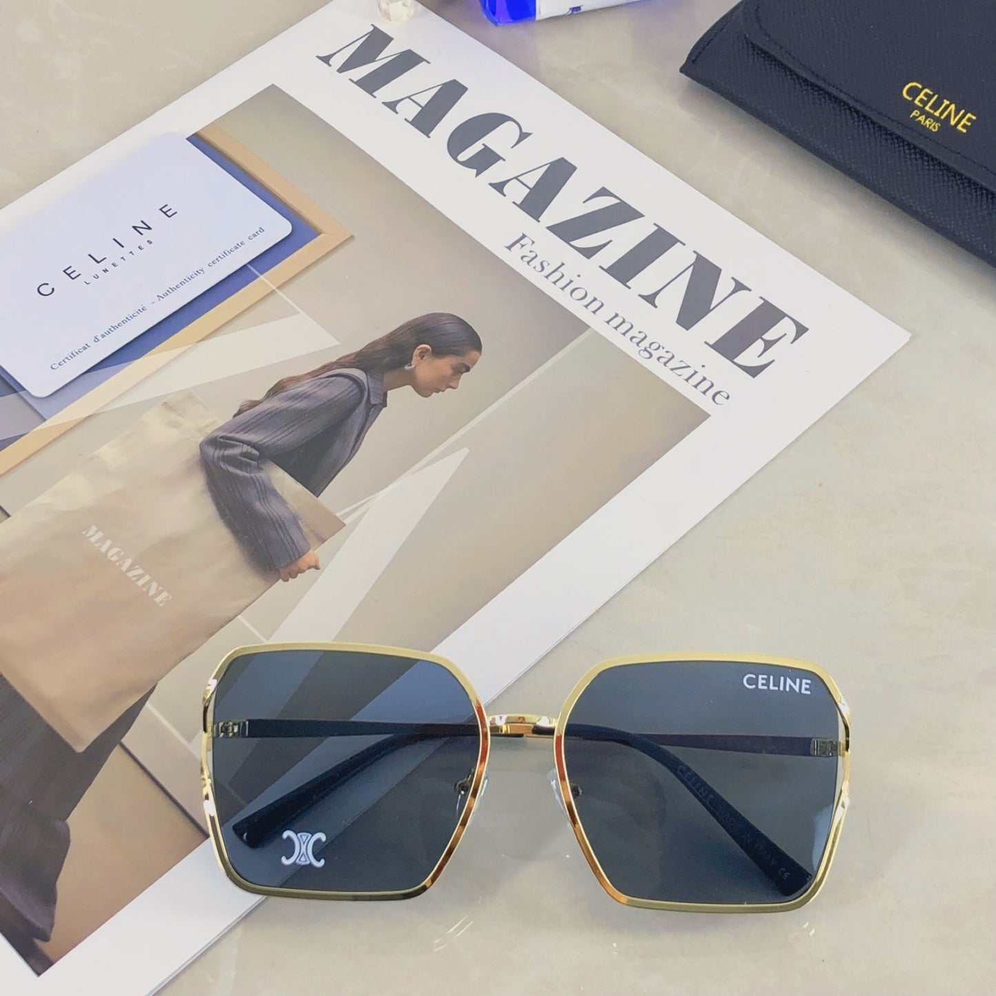 New  high-end sunglasses for women, trendy and elegant, socialite street photography fashion, small face, sun shading sunglasses
