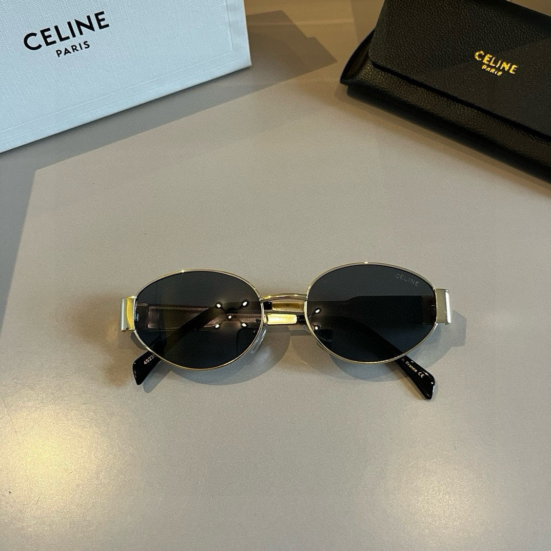 New Celine retro low-key and durable small round frame sunglasses