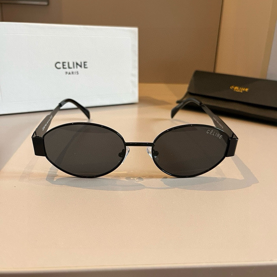 New Celine retro low-key and durable small round frame sunglasses