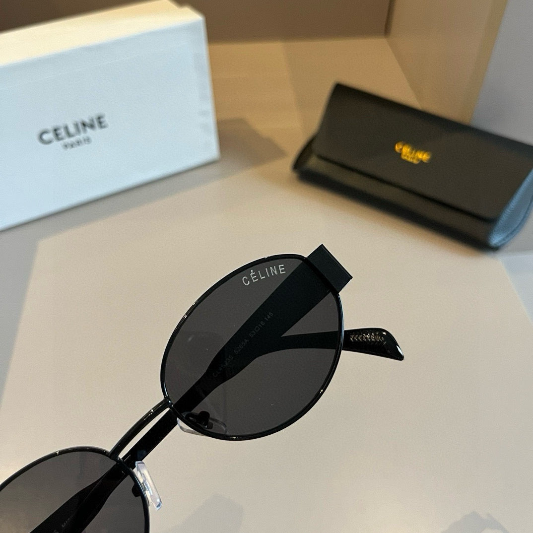 New Celine retro low-key and durable small round frame sunglasses