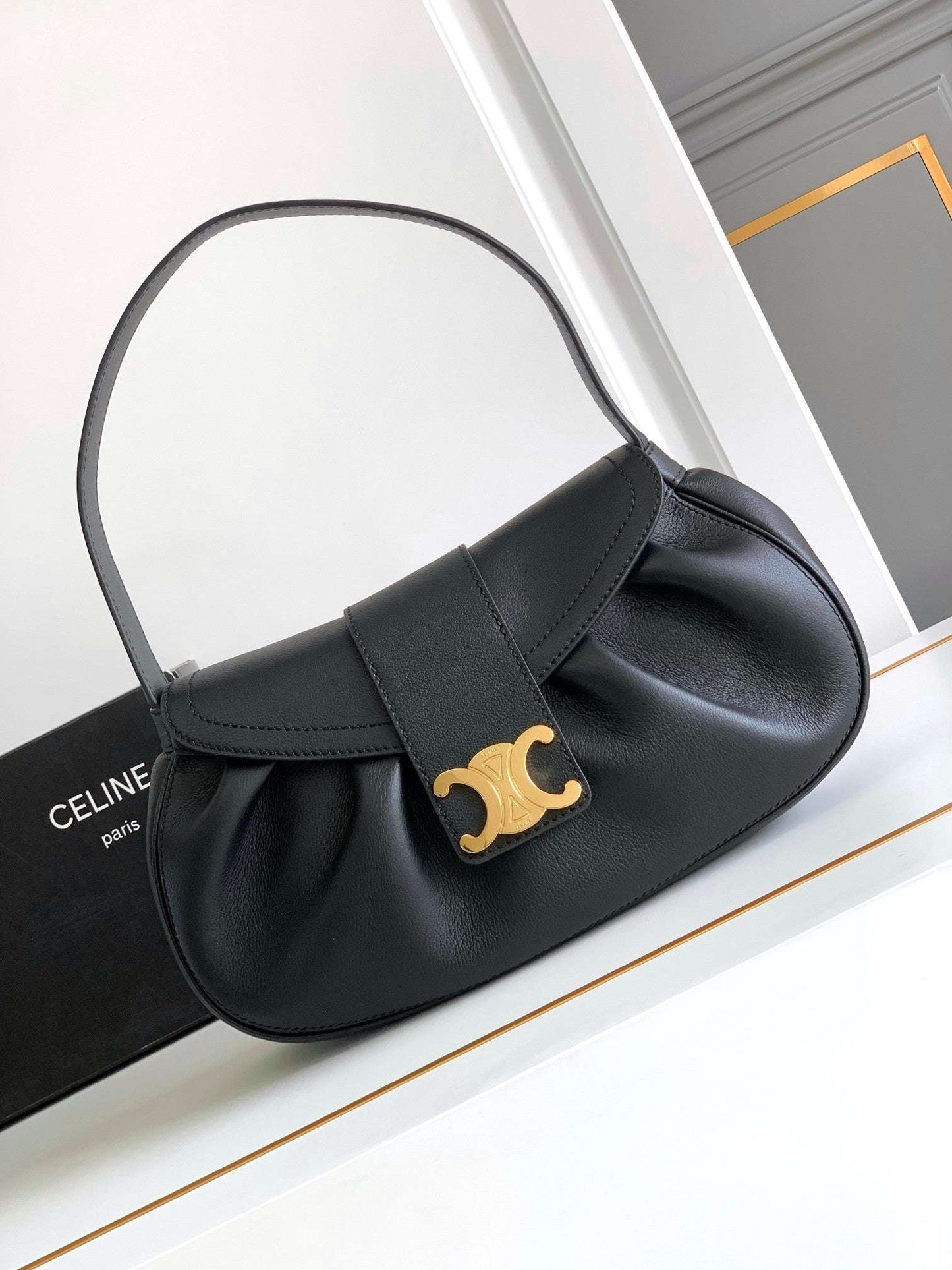 new luxury fashion soft cowhide armpit bag, single shoulder hand-held women's bag