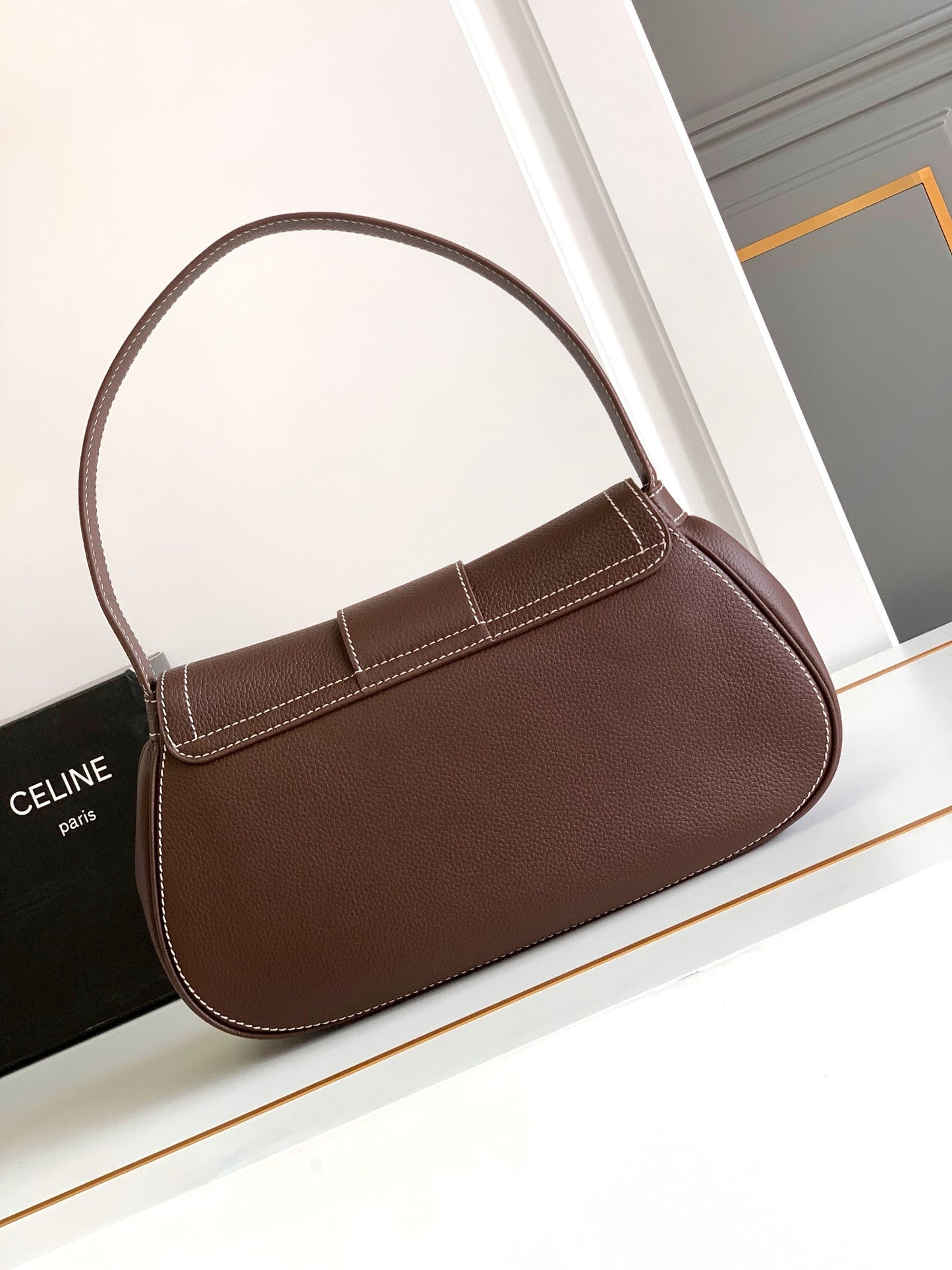 new luxury fashion soft cowhide armpit bag, single shoulder hand-held women's bag
