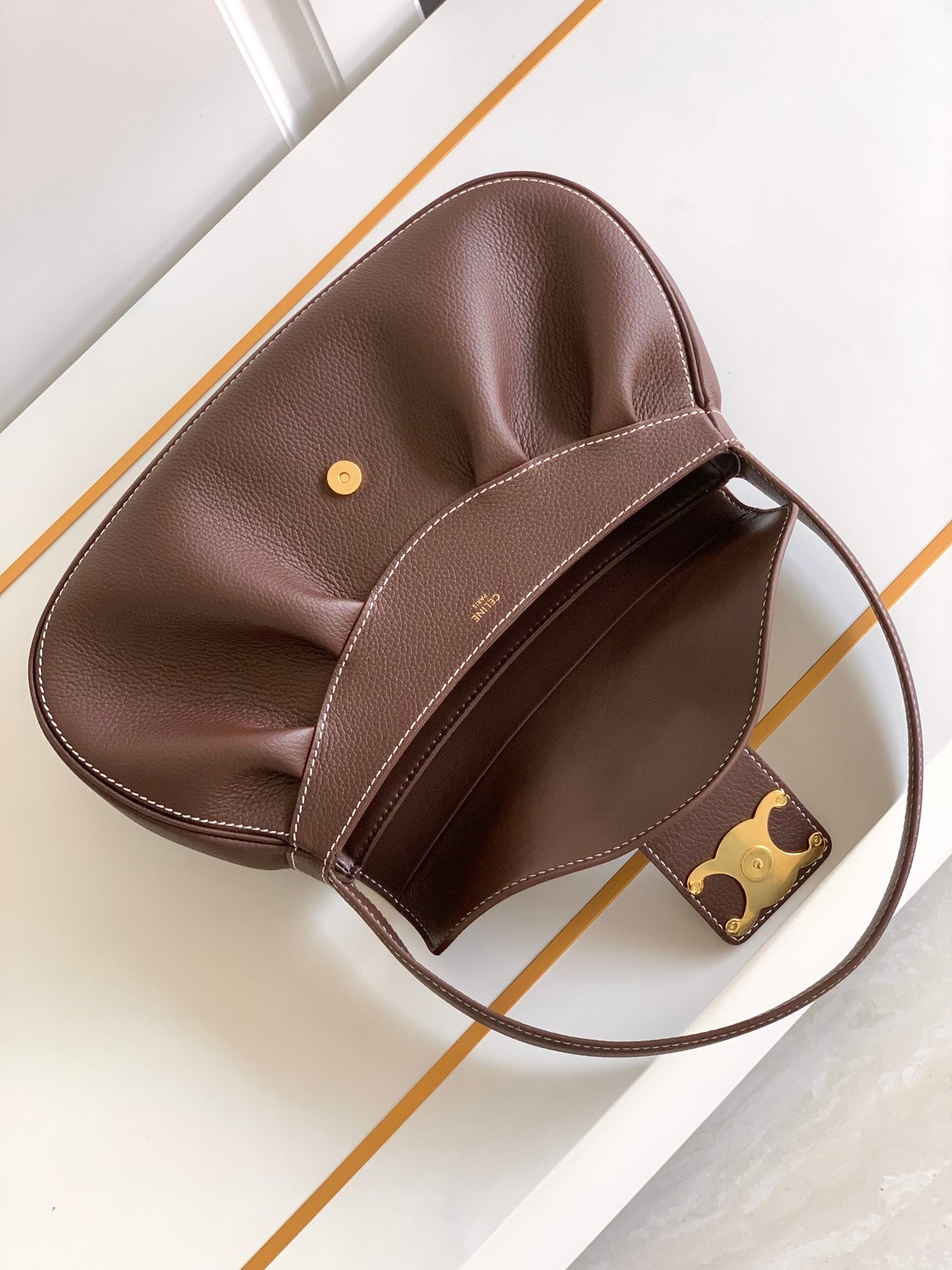 new luxury fashion soft cowhide armpit bag, single shoulder hand-held women's bag