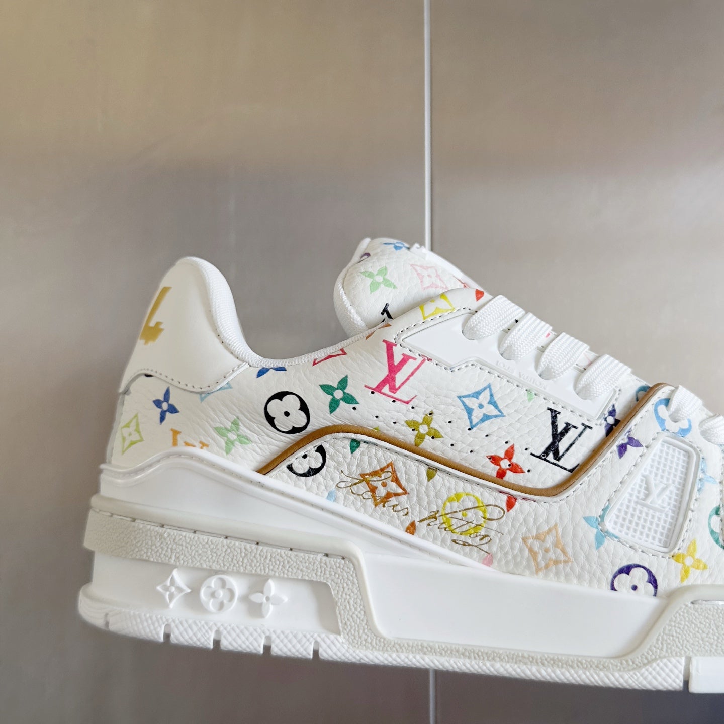 New  luxury fashion x Takashi Murakami Co branded Casual Sports Shoes Skateboarding Shoes