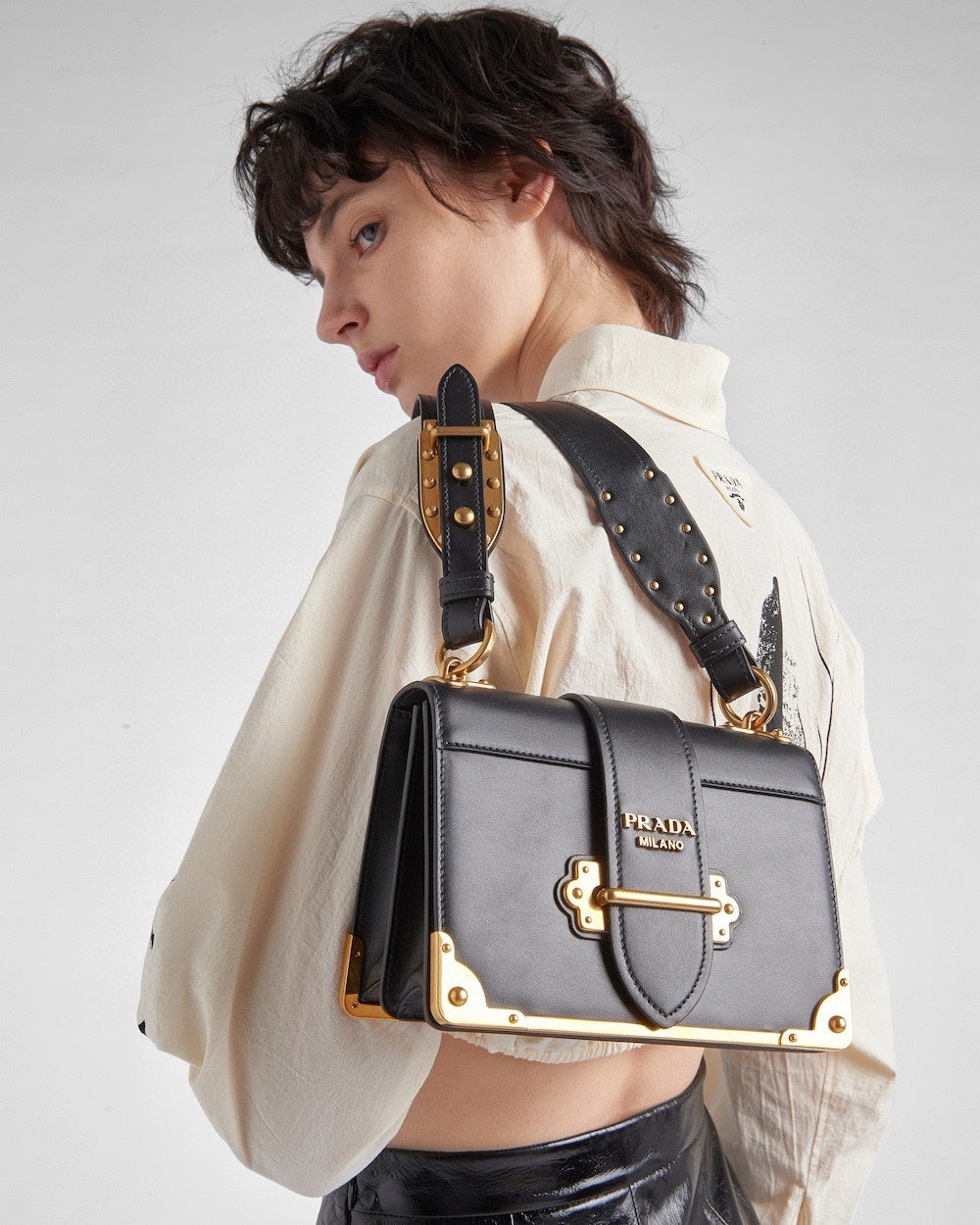 New Fashionable, PRADA Exquisite  Women's Handheld and Crossbody Bag