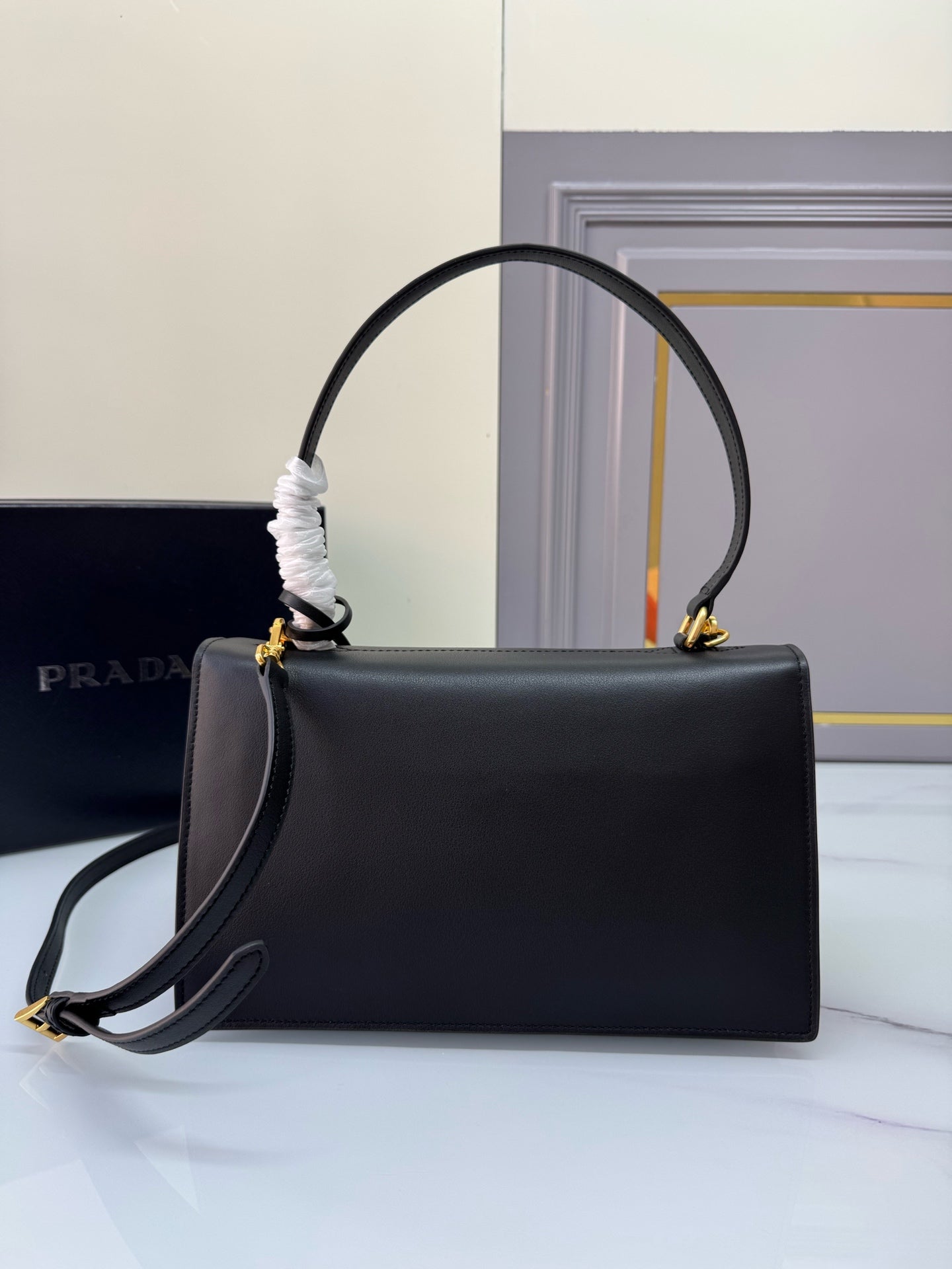 New Fashionable Exquisite PRADA SoftSound Women's Handheld and Crossbody Bag