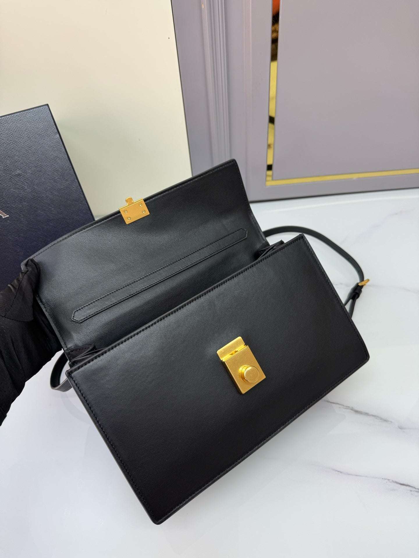 New Fashionable Exquisite PRADA SoftSound Women's Handheld and Crossbody Bag