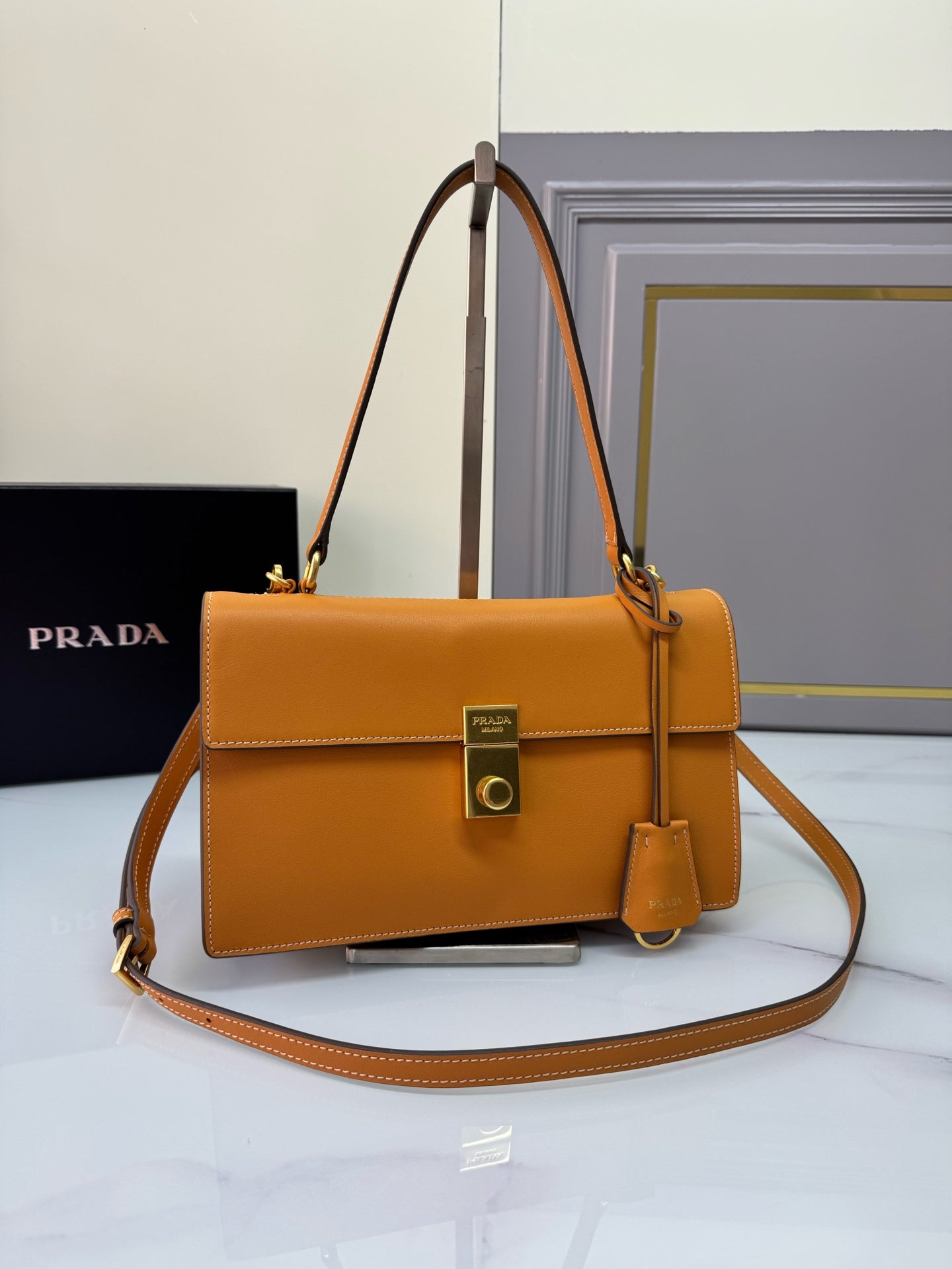 New Fashionable Exquisite PRADA SoftSound Women's Handheld and Crossbody Bag