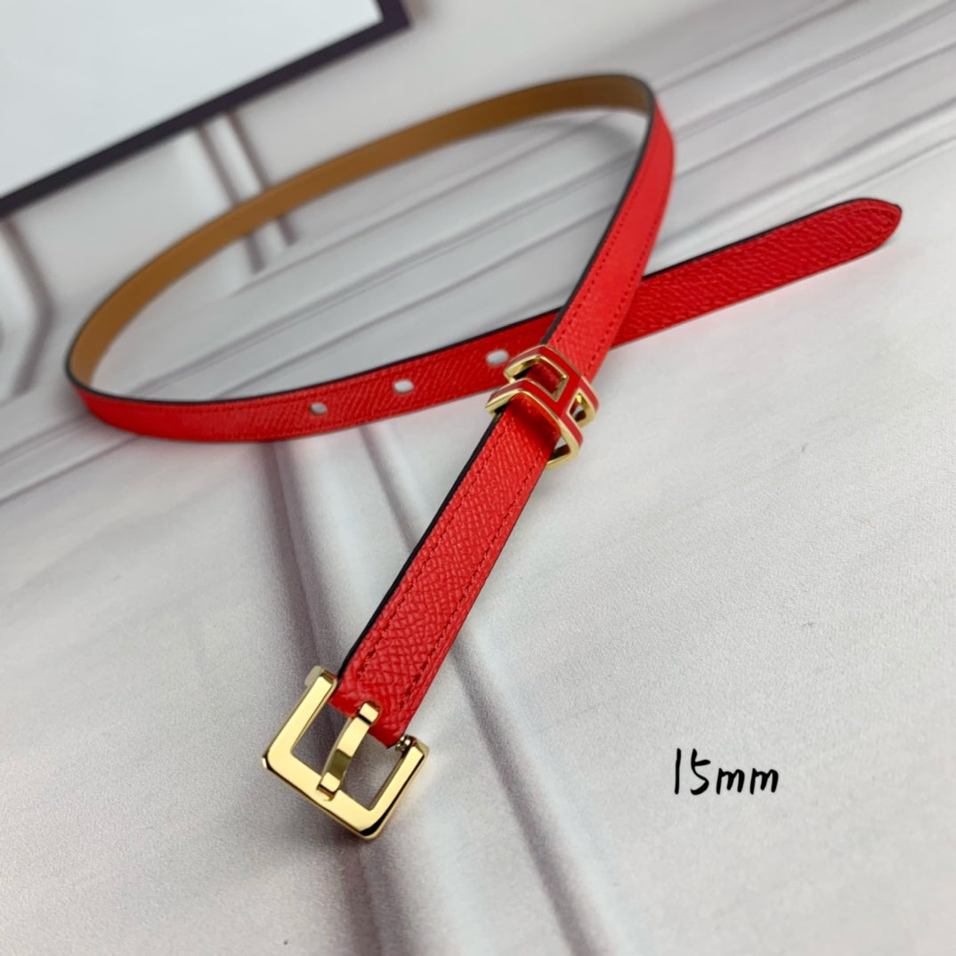 H New Kelly Garden Party 15mm Women's Epsom Leather Belt