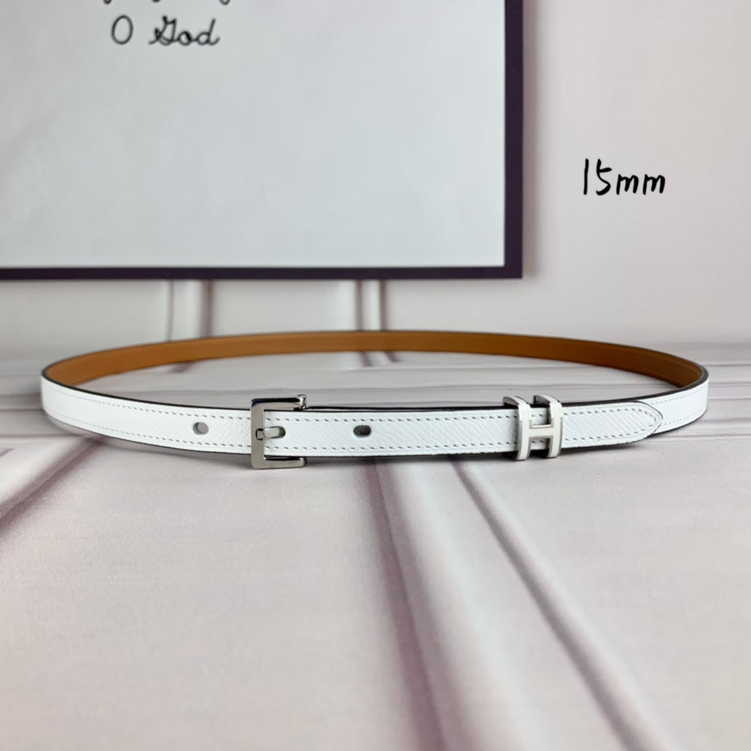 H New Kelly Garden Party 15mm Women's Epsom Leather Belt