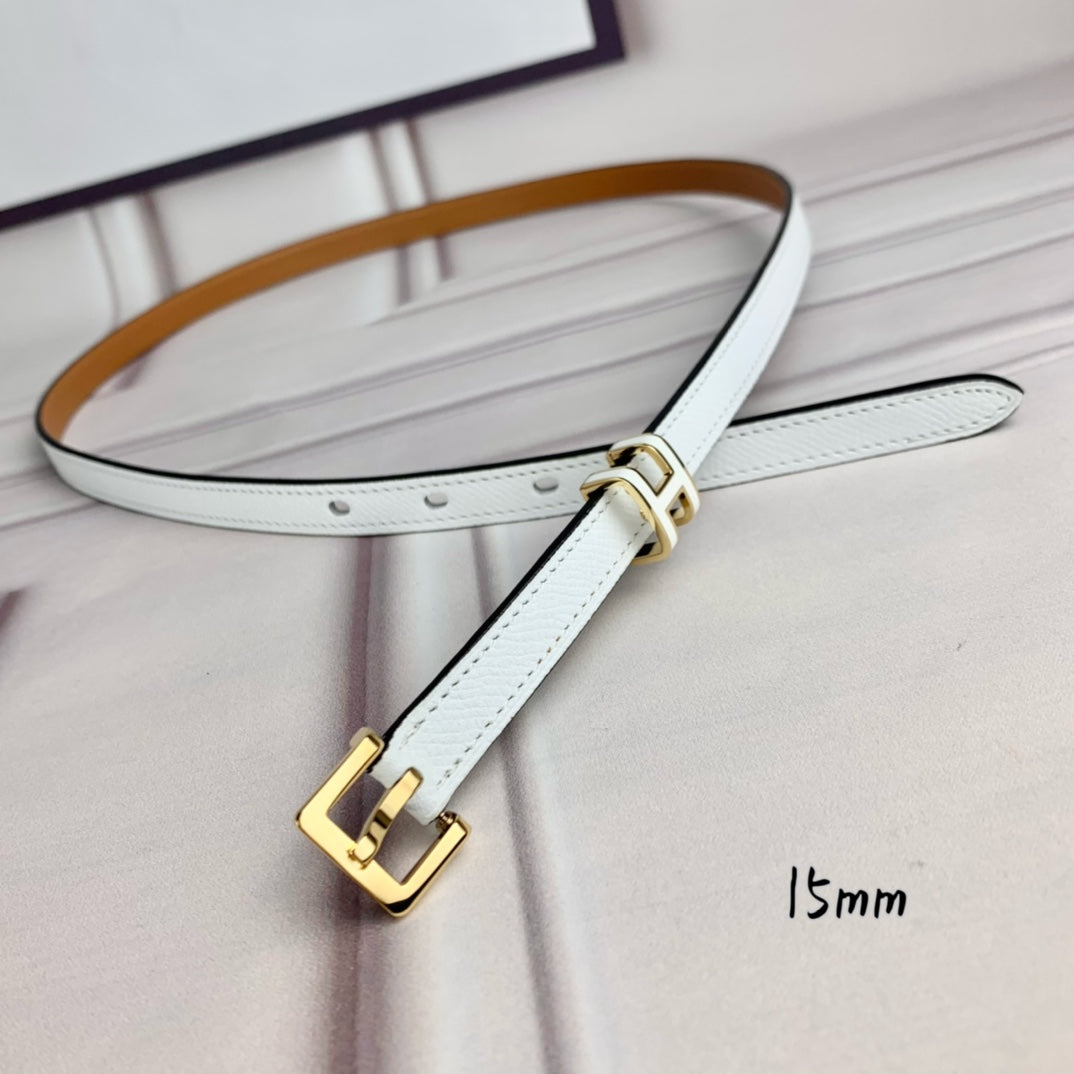 H New Kelly Garden Party 15mm Women's Epsom Leather Belt