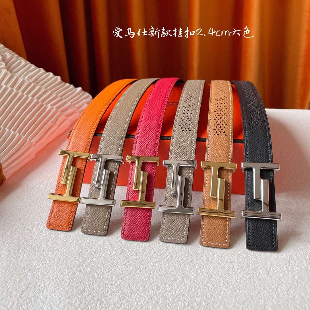 H New Kelly Garden Party 24mm Women's Double sided Epsom Belt