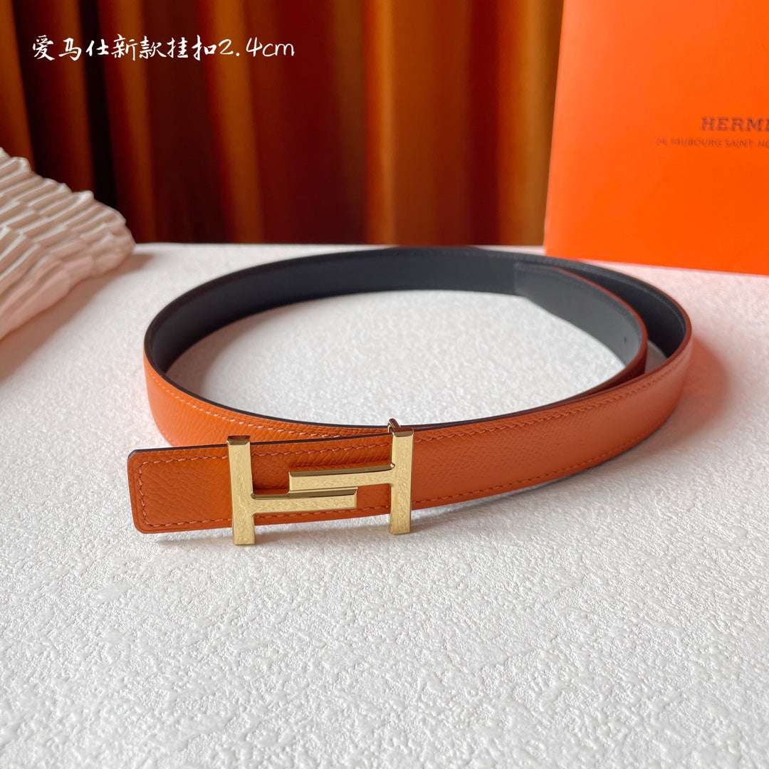 H New Kelly Garden Party 24mm Women's Double sided Epsom Belt