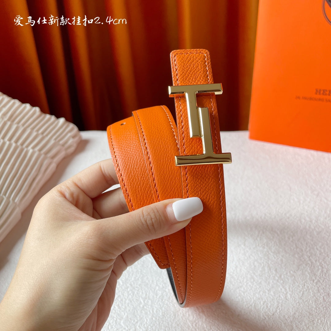 H New Kelly Garden Party 24mm Women's Double sided Epsom Belt