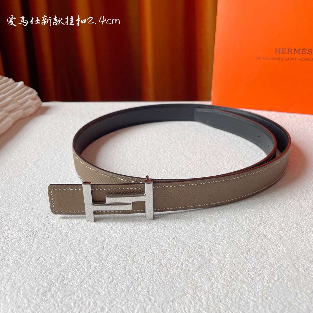 H New Kelly Garden Party 24mm Women's Double sided Epsom Belt