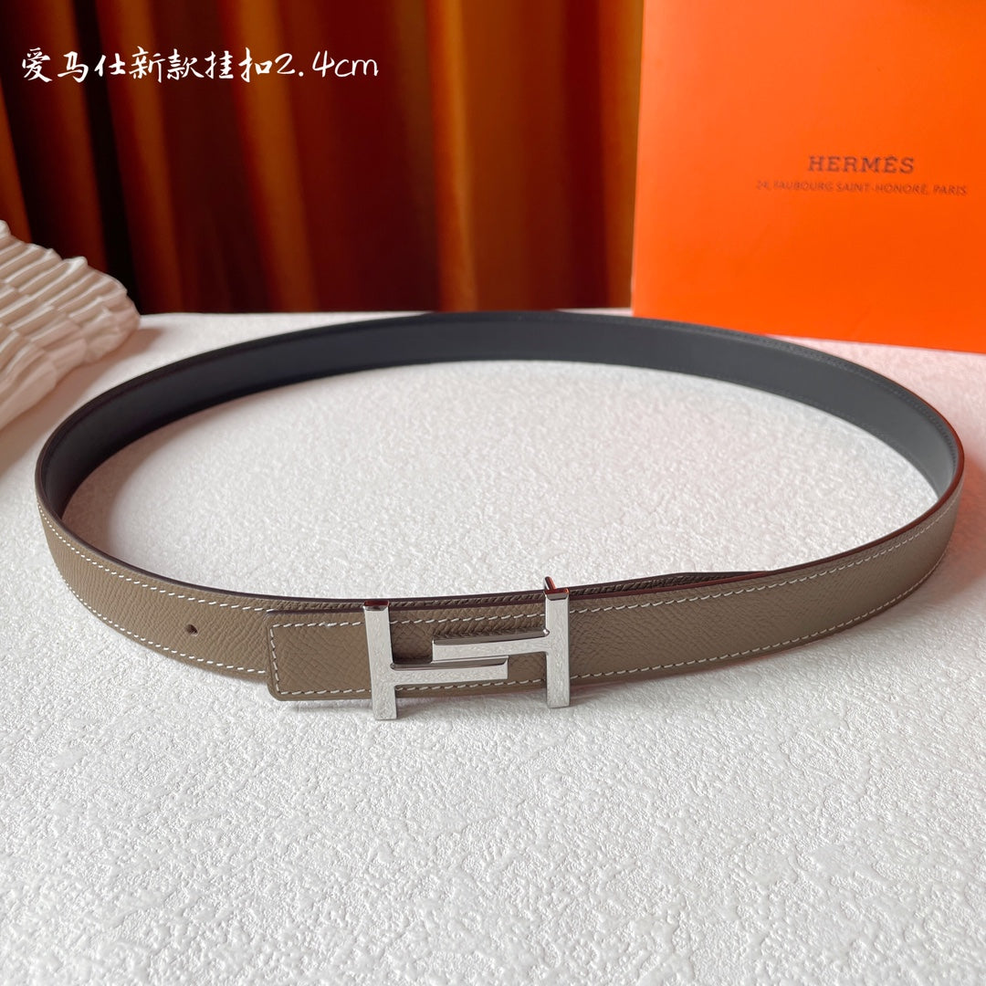 H New Kelly Garden Party 24mm Women's Double sided Epsom Belt