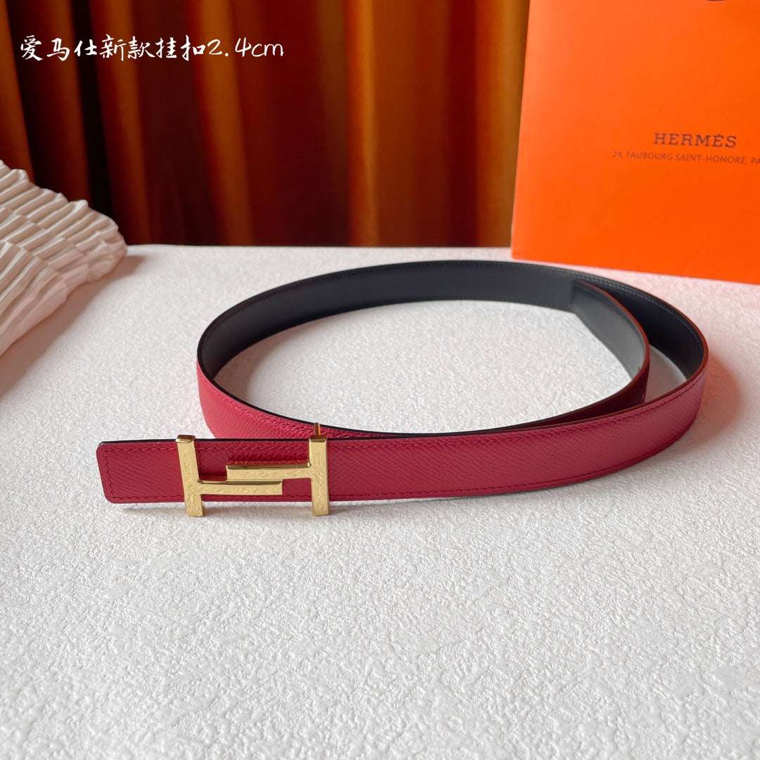 H New Kelly Garden Party 24mm Women's Double sided Epsom Belt