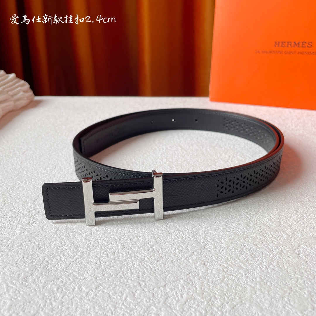 H New Kelly Garden Party 24mm Women's Double sided Epsom Belt